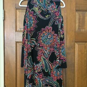 Trina Turk Vibrant Leaf Pattern Dress